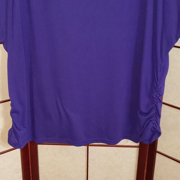 Faded Glory Purple Plus Size Top - Picture 3 of 7